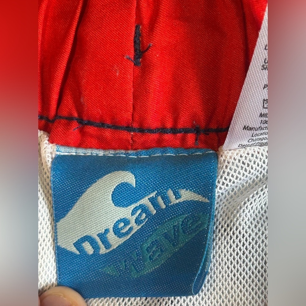Ocean Pacific Dream Wave USA Star Swim Trunks Mens L Patriotic Board Shorts - Picture 8 of 9
